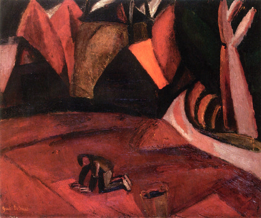 Potato Harvester by Gustave de Smet,16x12(A3) Poster