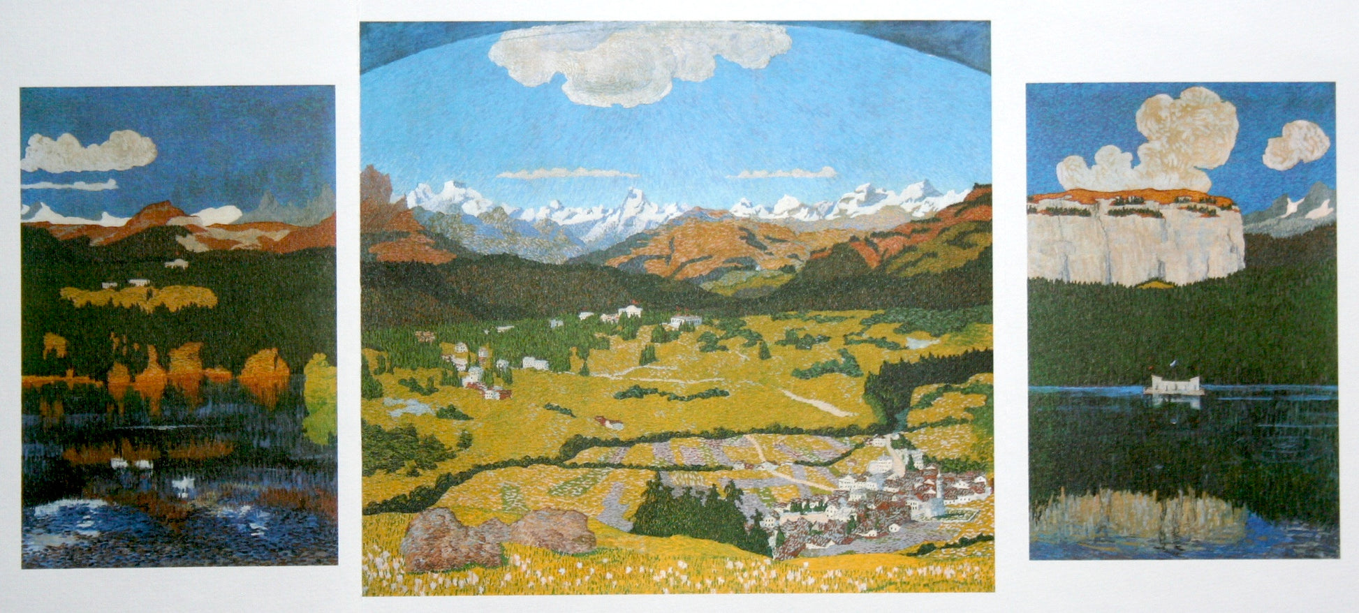 Flimser Panorama by Giovanni Giacometti,A3(16x12")Poster