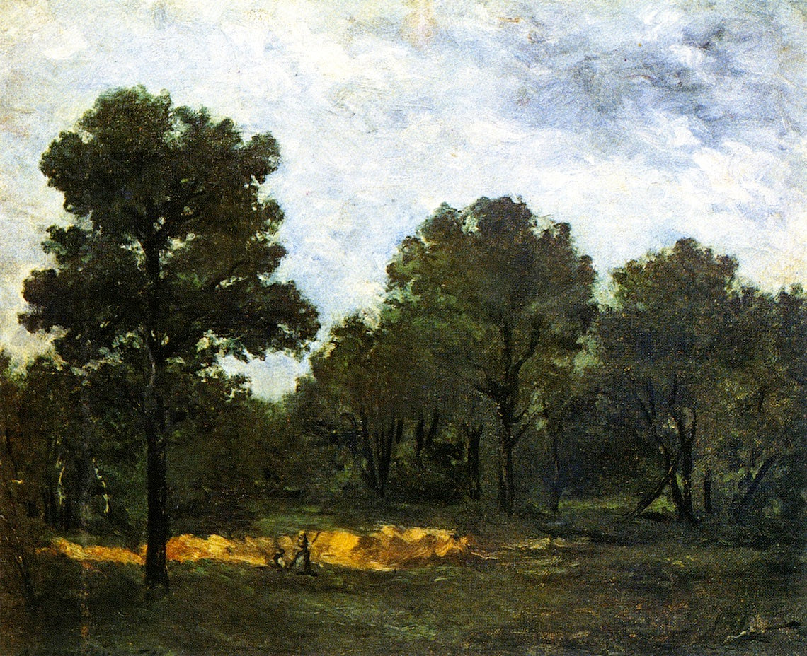 Clearing II, vintage artwork by Paul Gauguin, 12x8" (A4) Poster