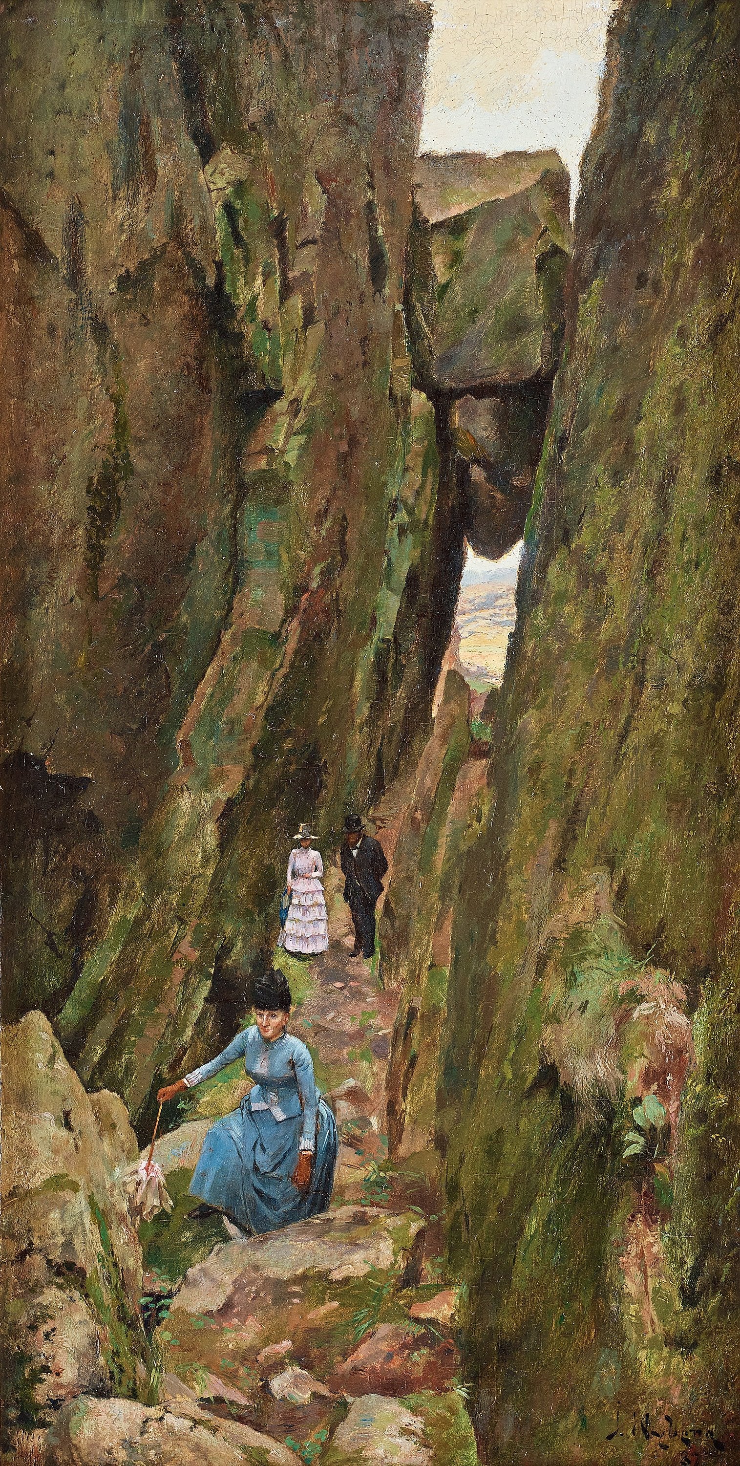 Elegant Walker by Ivar Nyberg,A3(16x12")Poster