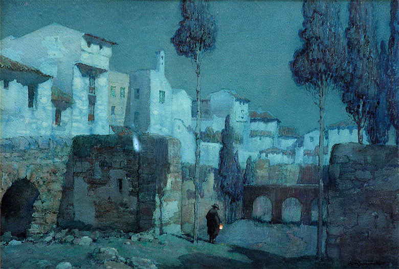 Moonlight. Palma, Majorca by Albert Moulton Foweraker,16x12(A3) Poster