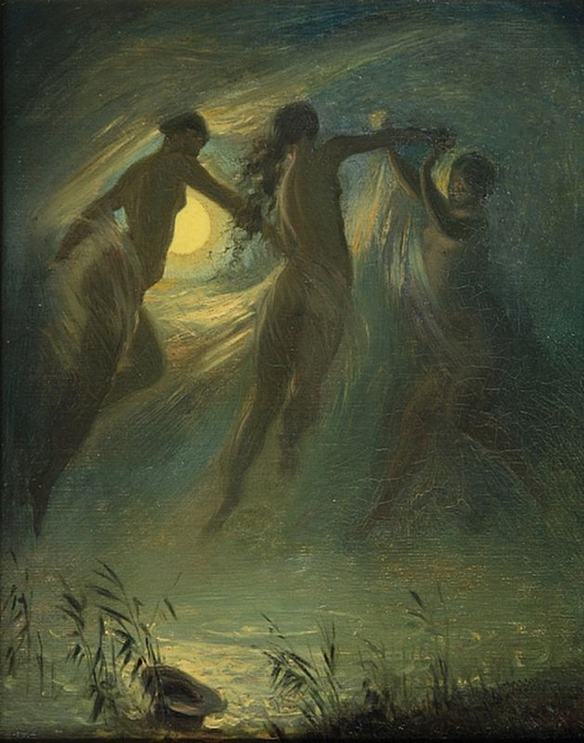 The Drowned, vintage artwork by Josef Mánes, A3 (16x12") Poster Print