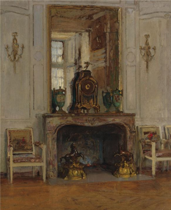 Fireplace, Palais de Fontainbleau by Walter Gay,A3(16x12")Poster