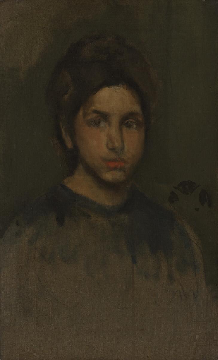 The Daughter of the Concierge, vintage artwork by James Abbott McNeill Whistler, 12x8" (A4) Poster