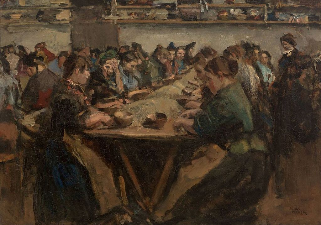 The Coffee Sorters by Isaac Israels,A3(16x12")Poster