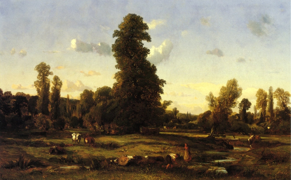 A Normandy Landscape, vintage artwork by Camille Flers, A3 (16x12") Poster Print