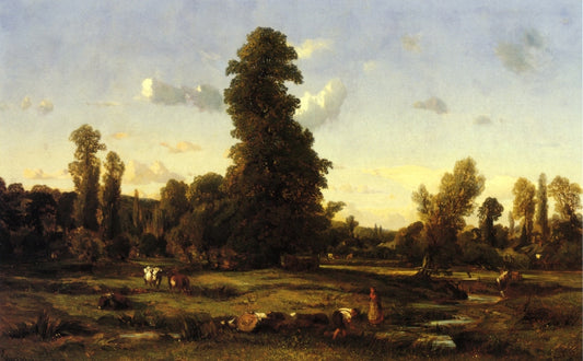 A Normandy Landscape, vintage artwork by Camille Flers, A3 (16x12") Poster Print