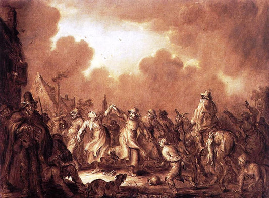 Fools Have the Most Fun, vintage artwork by Adriaen van de Venne, 12x8" (A4) Poster