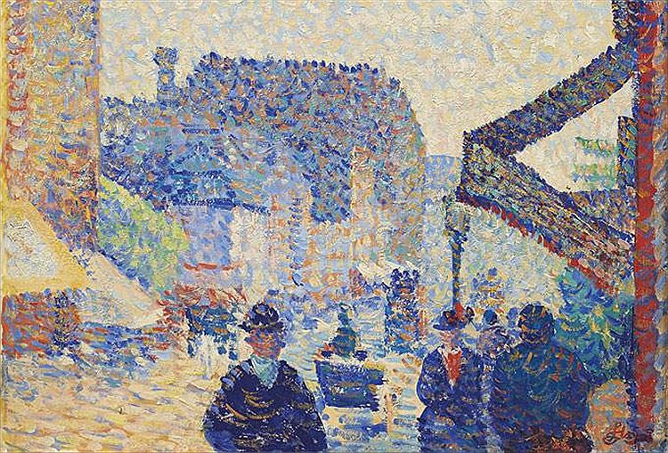 Festival at Foraine by Louis Hayet,A3(16x12")Poster