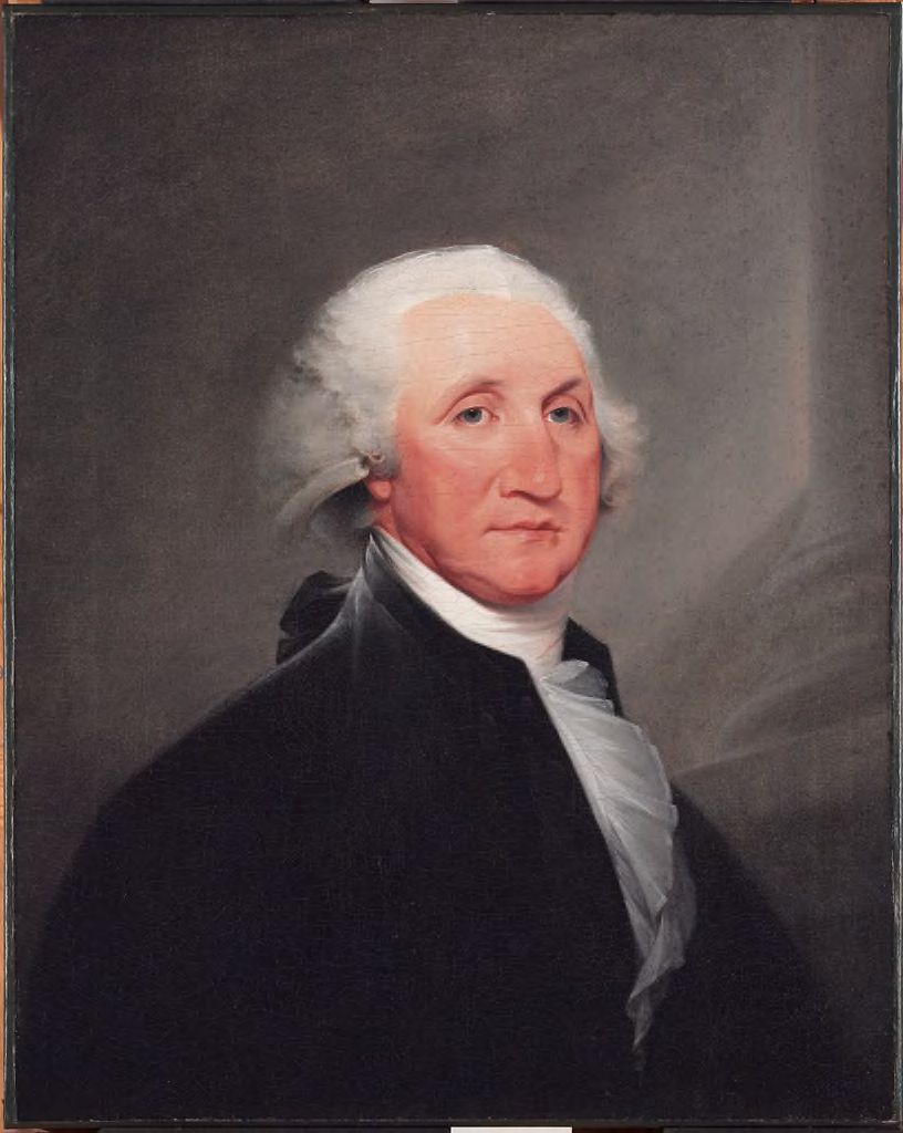 George Washington (1732-1799), vintage artwork by John Trumbull, 12x8" (A4) Poster