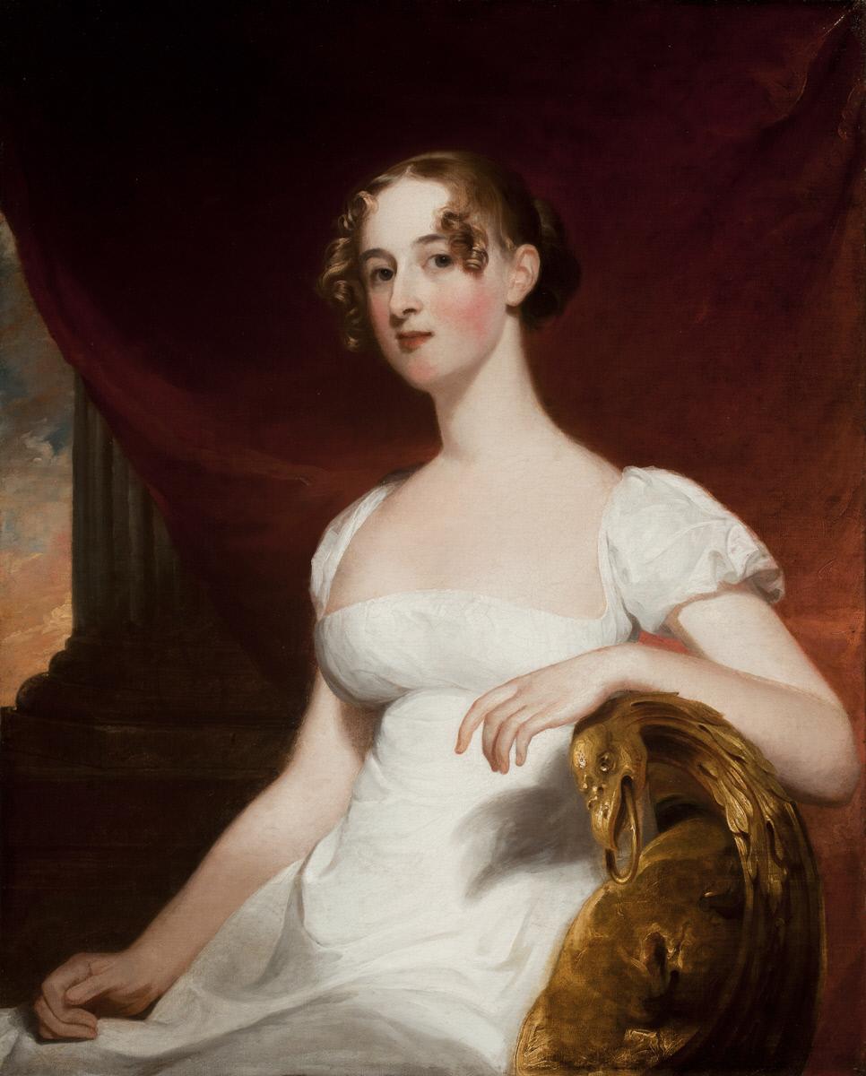 Margaret Siddons, Mrs. Benjamin Kintzing, vintage artwork by Thomas Sully, 12x8" (A4) Poster
