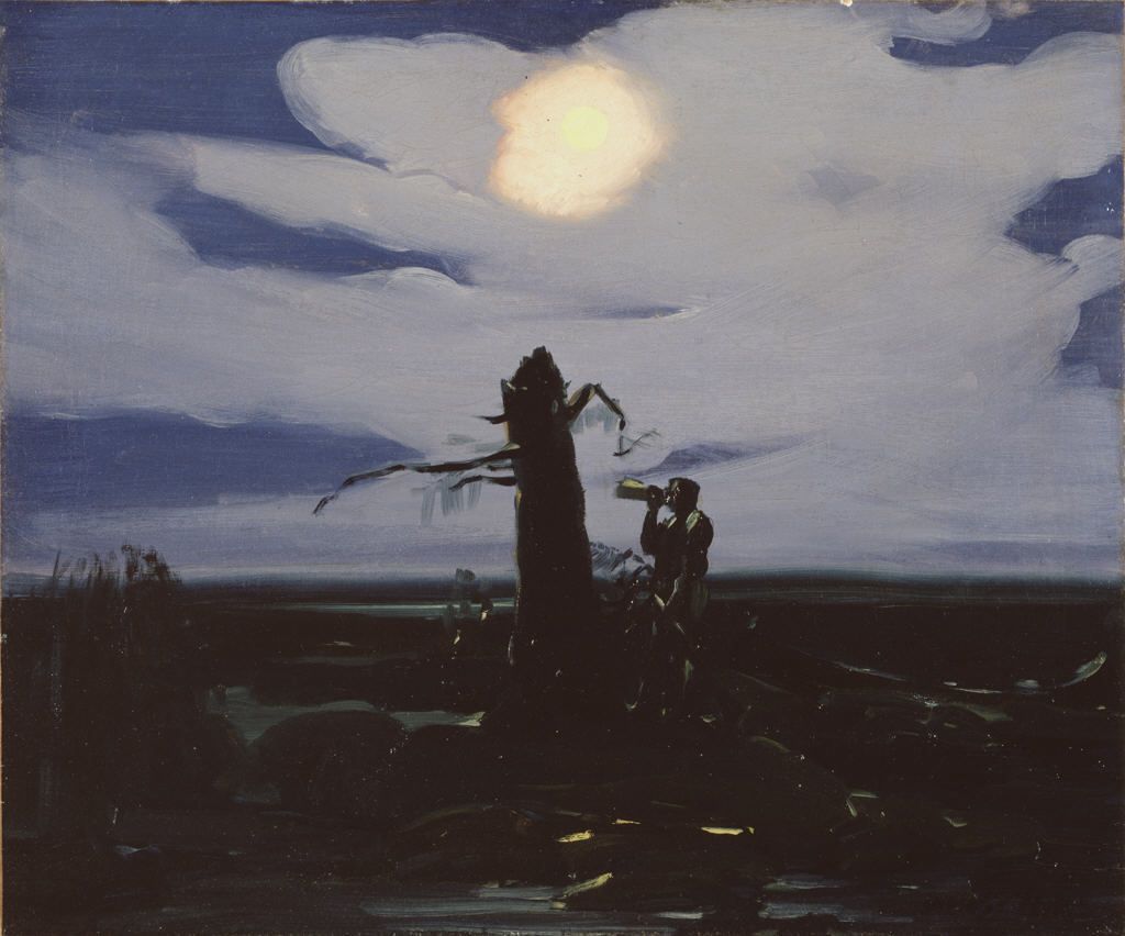 Dunraven Bog, Nova Scotia, vintage artwork by George Luks, 12x8" (A4) Poster