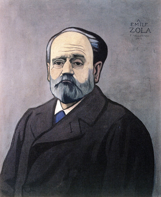 Decorative Portrait of emile Zola by Felix Vallotton,A3(16x12")Poster