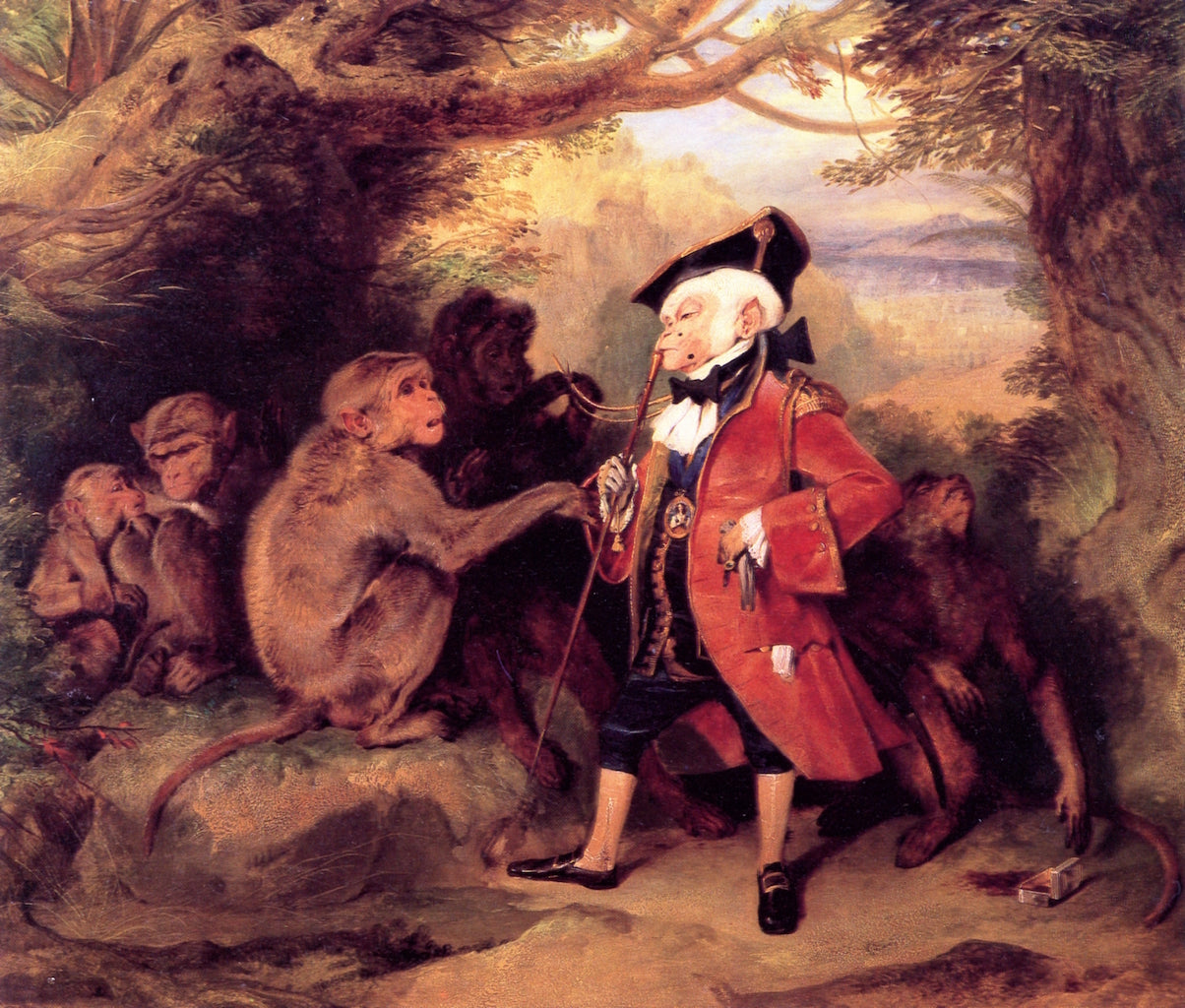 The Monkey Who Had Seen the World, vintage artwork by Sir Edwin Landseer, A3 (16x12") Poster Print