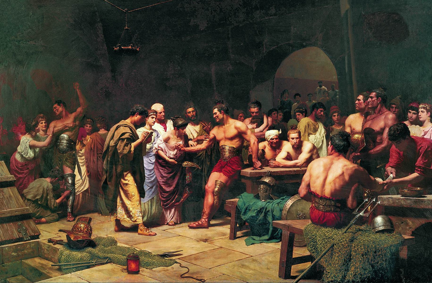 ladiators Before Appearing on the Arena by Stefan Bakalowicz,A3(16x12")Poster