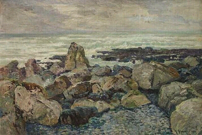 Rocky Seashore by Vaclav Radimsky,A3(16x12")Poster