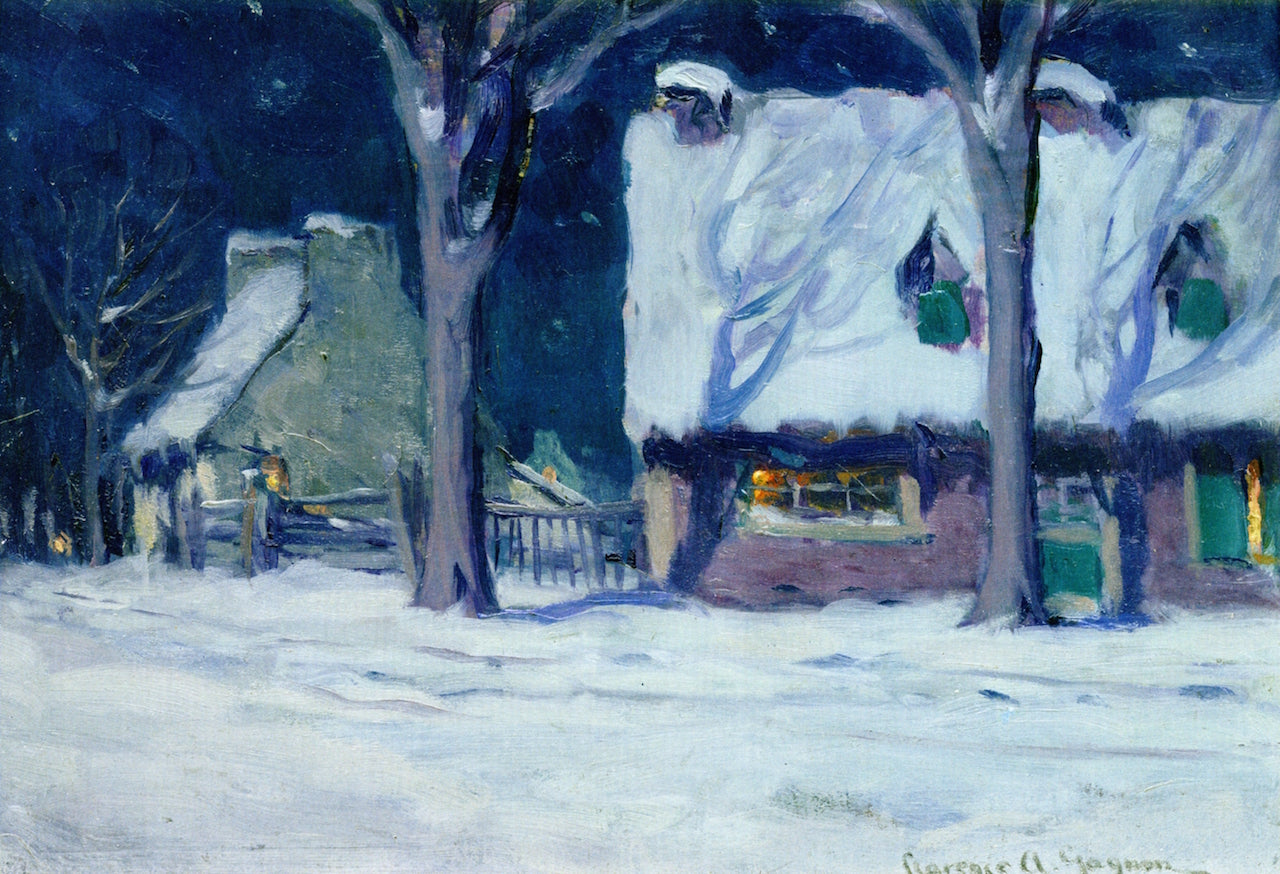 Moonlight, Quebec by Clarence Gagnon,16x12(A3) Poster