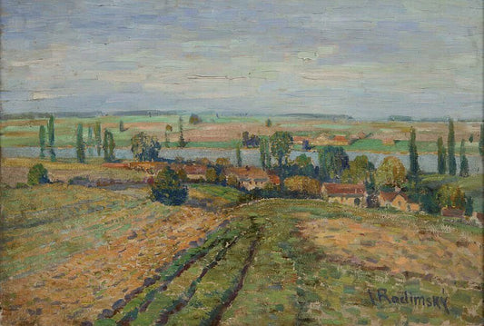 Landscape near the river Labe by Vaclav Radimsky,A3(16x12")Poster