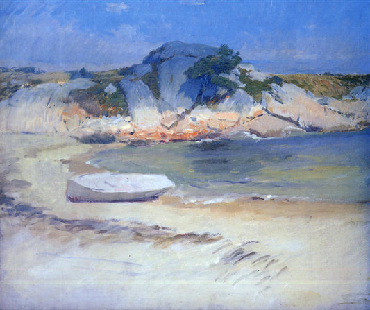 Sheltered Cove, vintage artwork by Frank Duveneck, 12x8" (A4) Poster