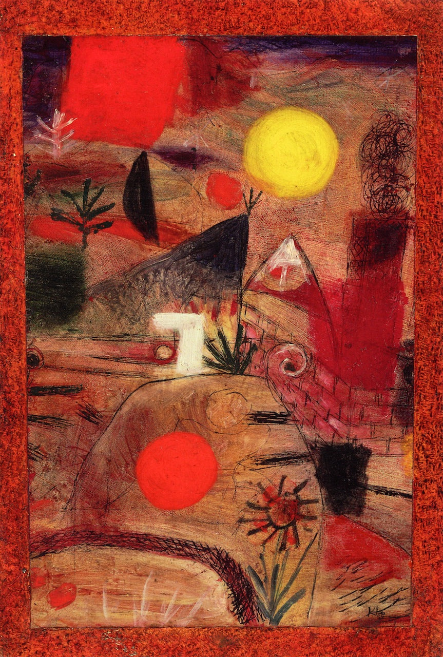 Ceremony and Sunset by Paul Klee,16x12(A3) Poster