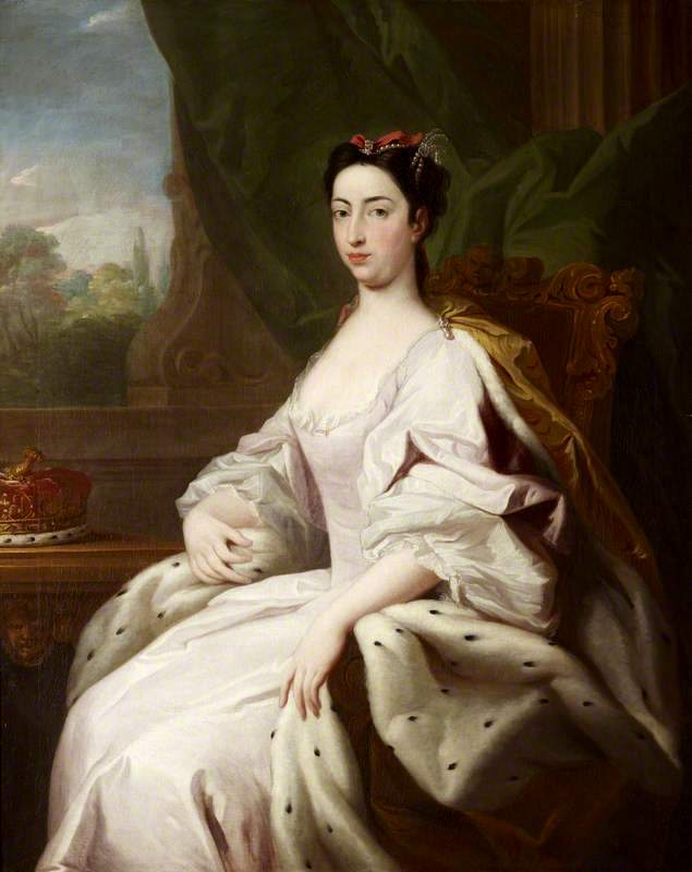 Princess Caroline Elizabeth (1713-1757), vintage artwork by Jacopo Amigoni, 12x8" (A4) Poster