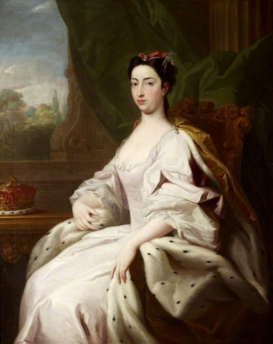 Princess Caroline Elizabeth (1713-1757), vintage artwork by Jacopo Amigoni, 12x8" (A4) Poster