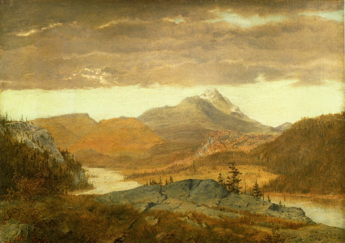 Mountain Vista, vintage artwork by Alexander Helwig Wyant, 12x8" (A4) Poster