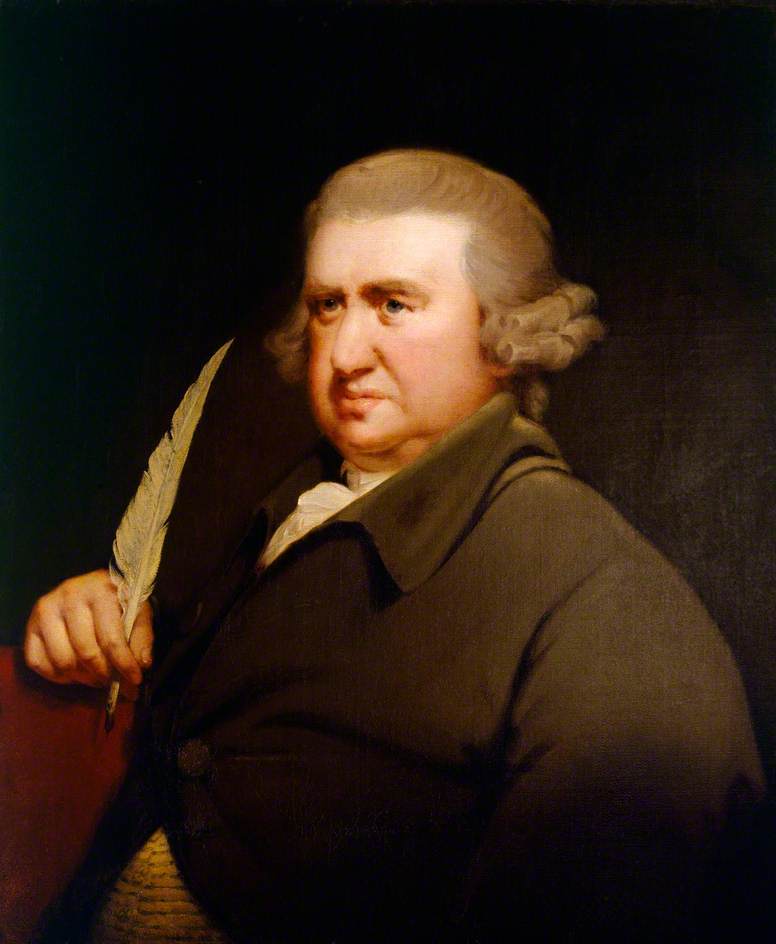 Dr Erasmus Darwin (1731-1802), vintage artwork by Joseph Wright of Derby , 12x8" (A4) Poster