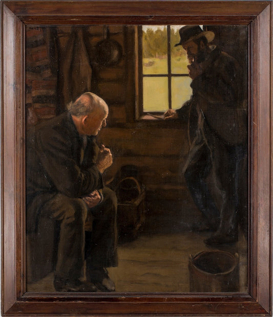 A Story, vintage artwork by Gustaf Lagerstrom, 12x8" (A4) Poster