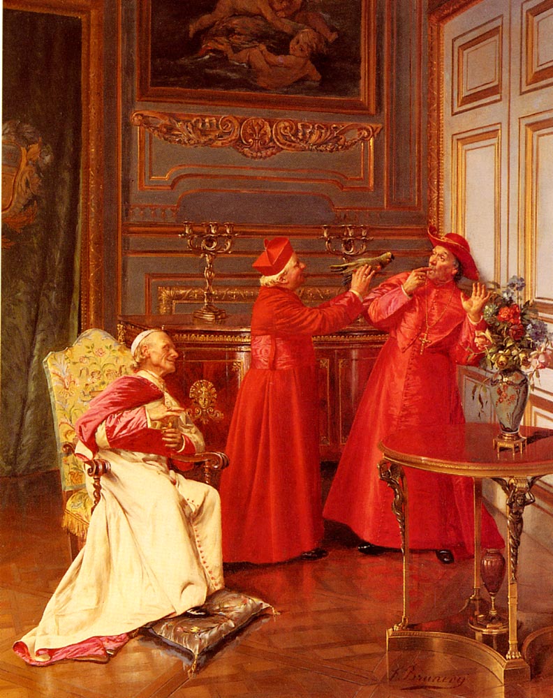 Have no Fear!, vintage artwork by Francois Brunery, 12x8" (A4) Poster