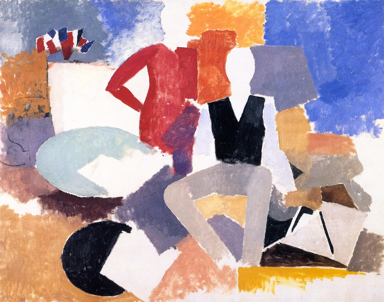 July Fourteenth, vintage artwork by Roger de la Fresnaye, 12x8" (A4) Poster