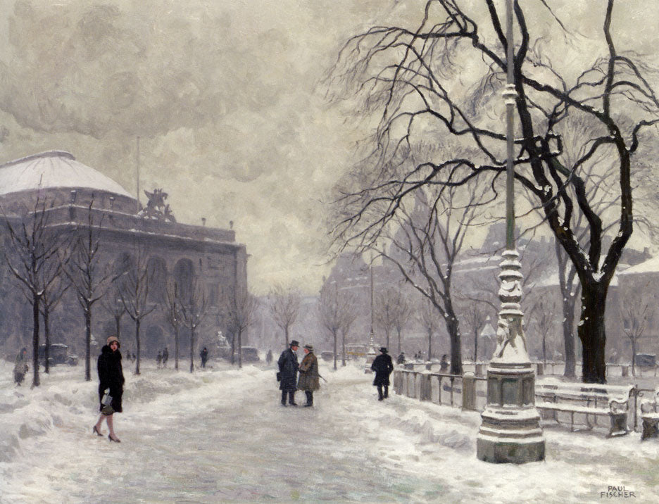 Kongens Nytorv, Copenhagen by Paul-Gustave Fischer,A3(16x12")Poster