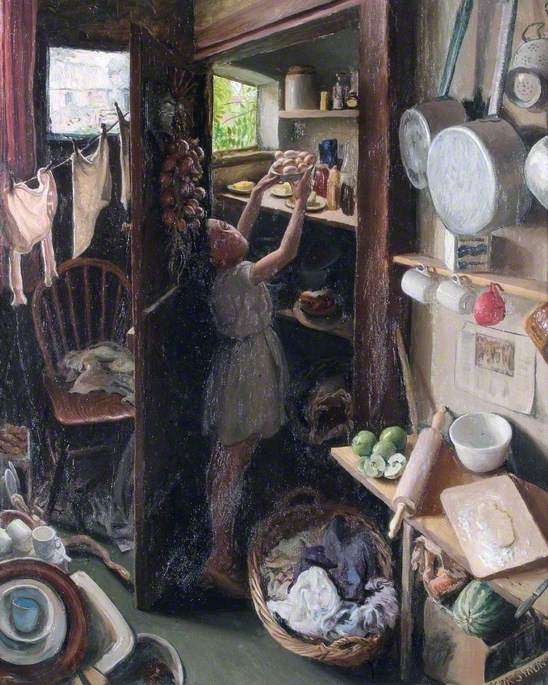 Molly in the Pantry by Mark Lancelot Symons,16x12(A3) Poster