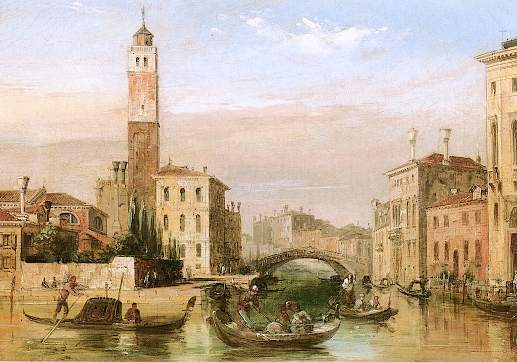 The Grand Canal, vintage artwork by Edward Pritchett, A3 (16x12") Poster Print