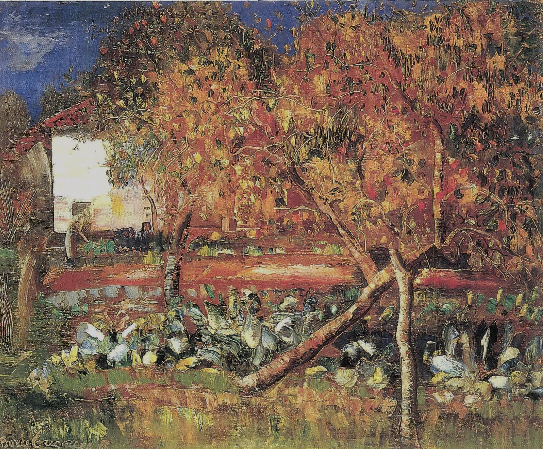 Garden at Villa Borisella by Boris Grigoriev,16x12(A3) Poster