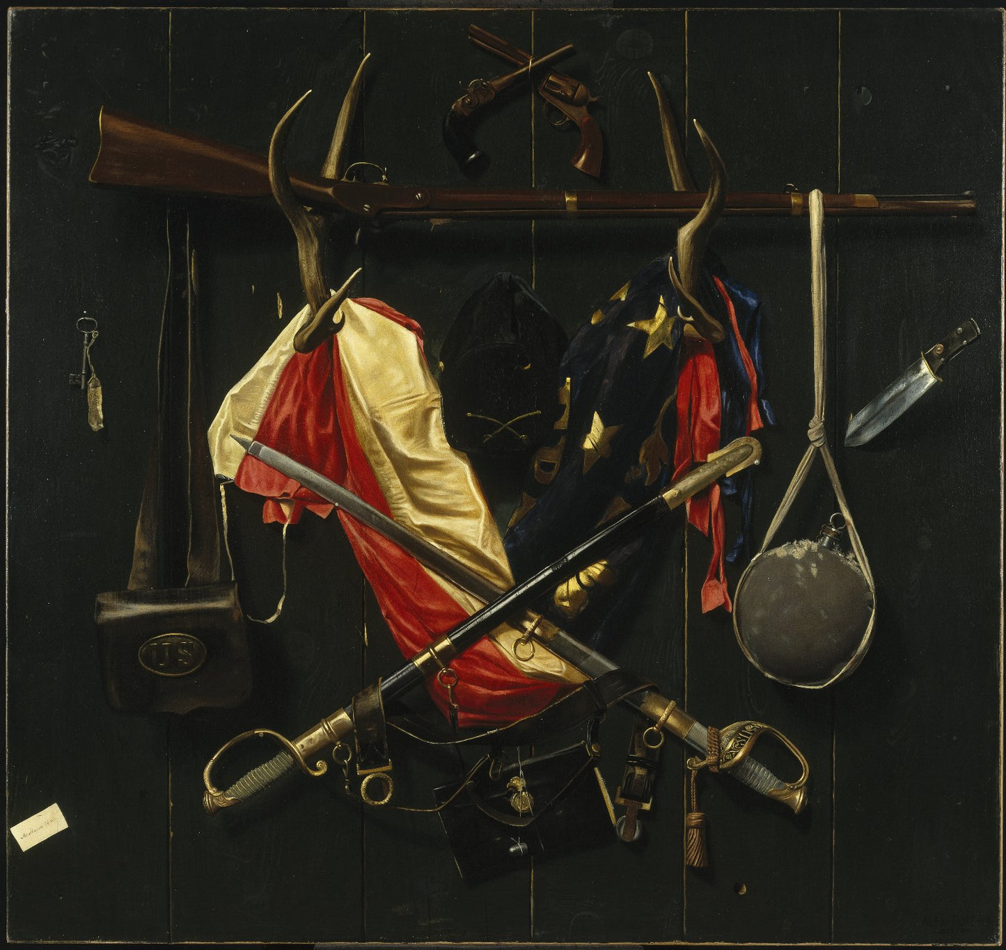 Emblems of the Civil War, vintage artwork by Alexander Pope, 12x8" (A4) Poster