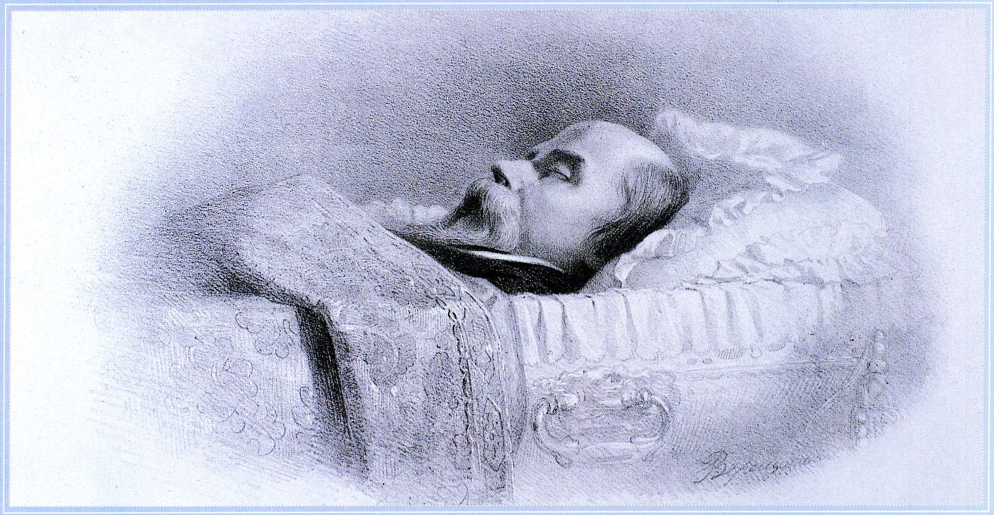 Poet Taras Shevchenko at His Deathbed, vintage artwork by Vasily  Petrovich Vereshchagin, 12x8" (A4) Poster