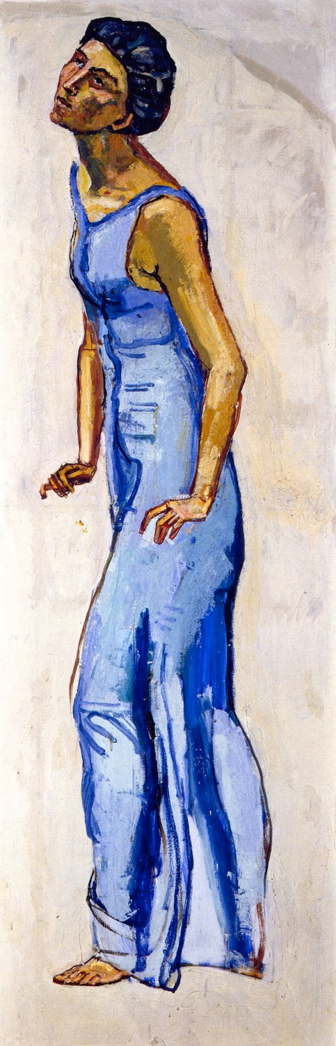 Gaze into Infinity (study), vintage artwork by Ferdinand Hodler, 12x8" (A4) Poster