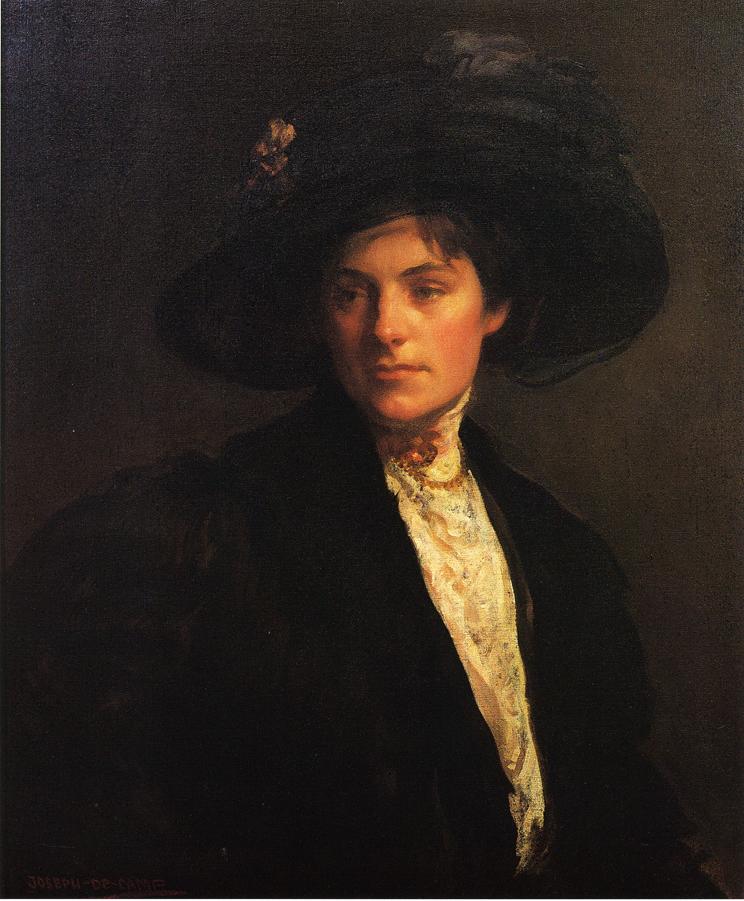 The Fur Jacket by Joseph Rodefer DeCamp,A3(16x12")Poster