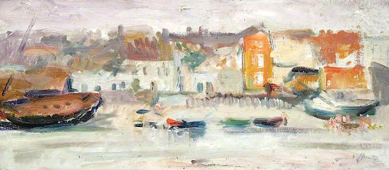 Fifeshire Harbour by George Leslie Hunter,16x12(A3) Poster