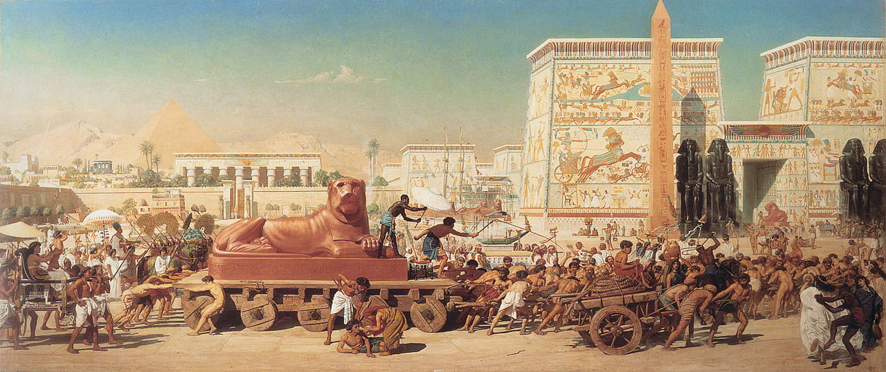 Israel in Egypt, vintage artwork by Sir Edward John Poynter, 12x8" (A4) Poster