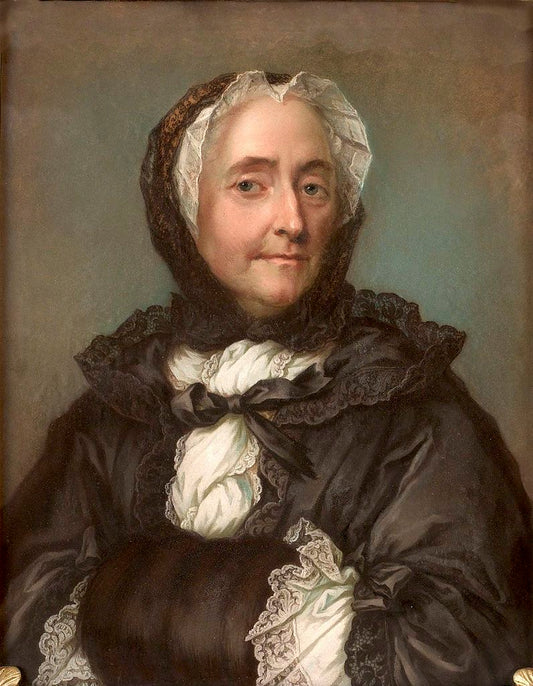 Portrait of Kristina Sofia Sack, vintage artwork by Gustaf Lundberg, 12x8" (A4) Poster