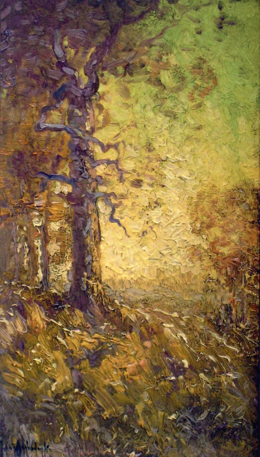 Golden Hour, vintage artwork by Julian Onderdonk, 12x8" (A4) Poster