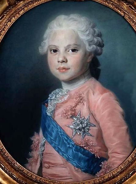 Portrait de Louis Stanislas Xavier de France, comte de Provence, vintage artwork by Maurice Quentin de La Tour, 12x8" (A4) Poster