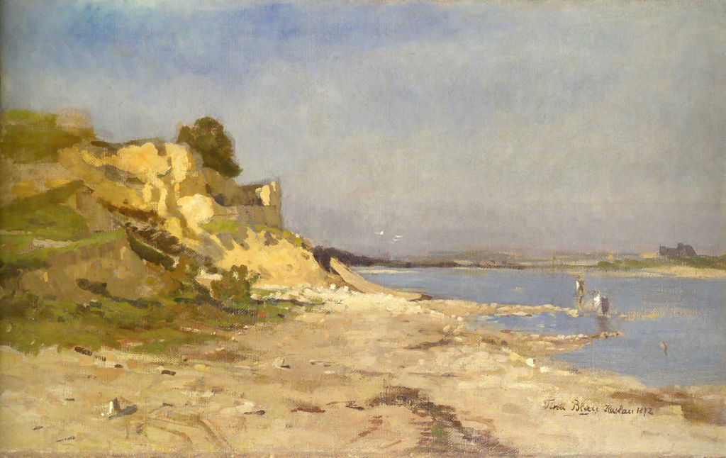 On the Danube near Haslau, vintage artwork by Tina Blau, 12x8" (A4) Poster