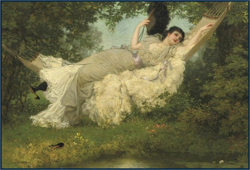 In the Hammock by Jan van Beers,A3(16x12")Poster