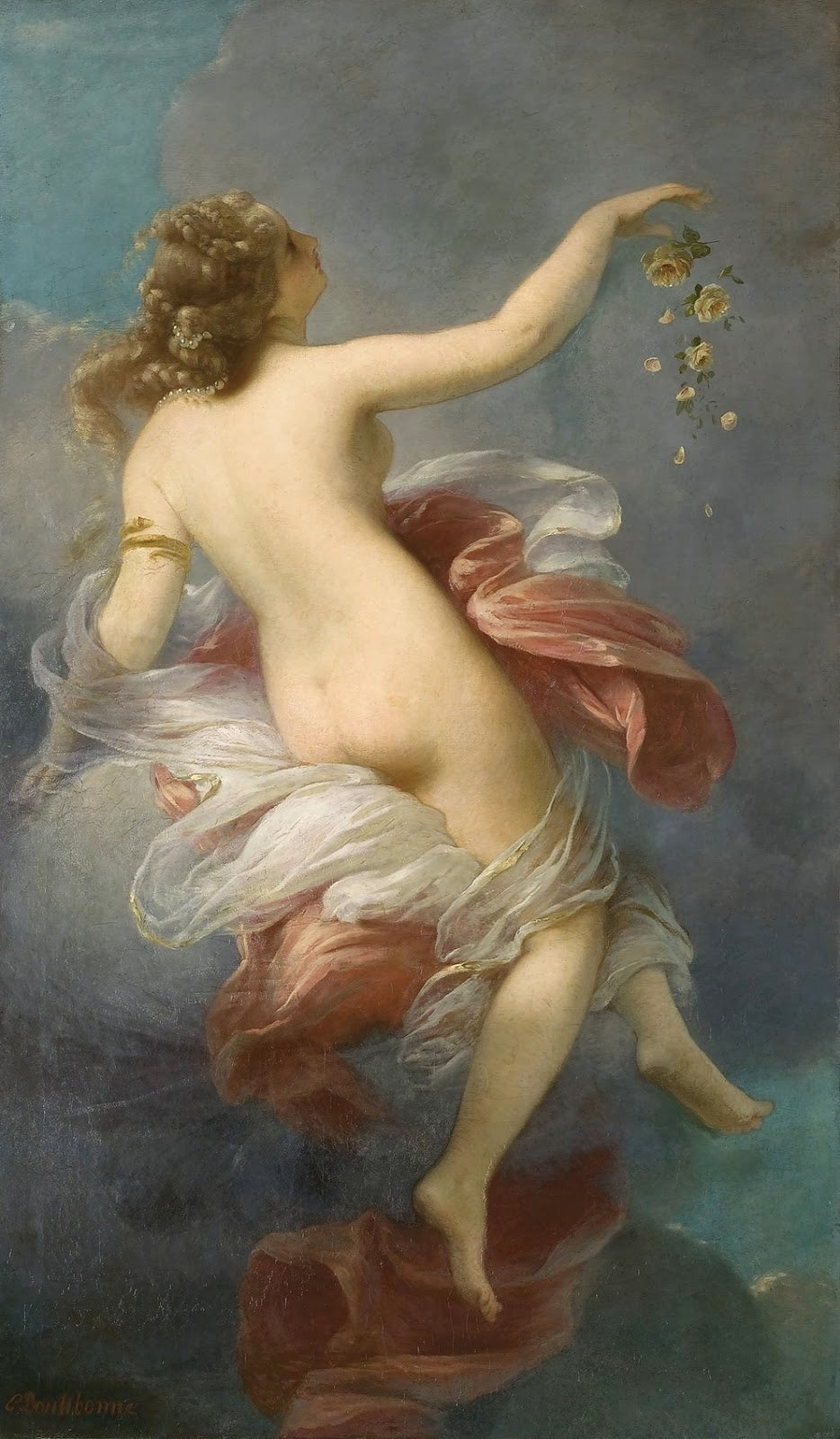 Allegory of Spring, vintage artwork by Charles Edouard Boutibonne, A3 (16x12") Poster Print
