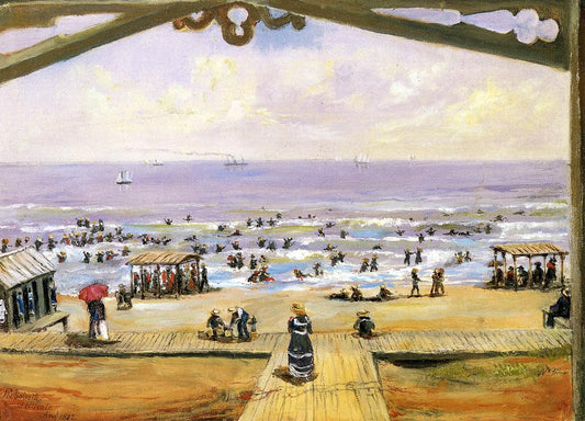 Bright House, Rehoboth Beach, vintage artwork by Titian Ramsey Peale II, A3 (16x12") Poster Print