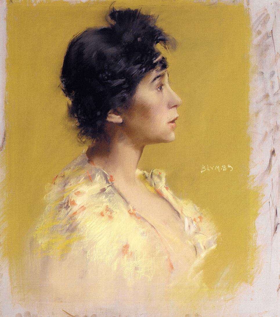 ora de Stephano, The Artist's Model by Robert Frederick Blum,A3(16x12")Poster