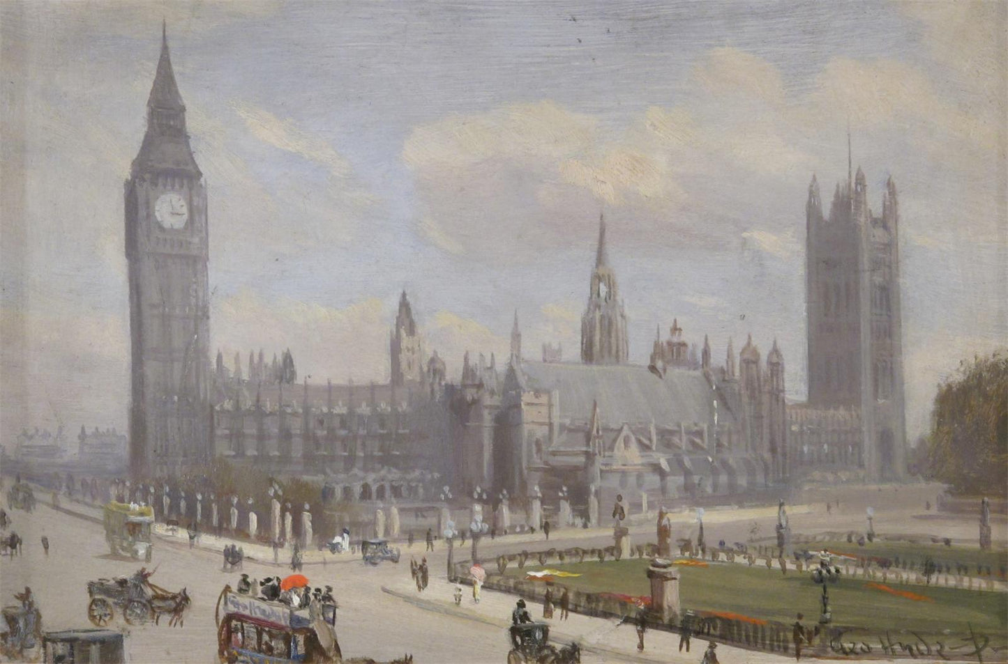 estminster Hall from Whitehall Corner by George Hyde Pownall,16x12(A3) Poster